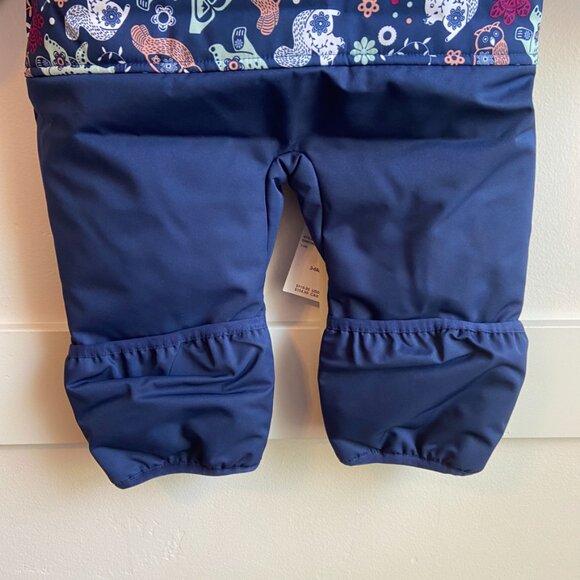 NWT Roxy Medieval Blue Neo Infant Girls' Rose Snow Jumpsuit - Picture 9 of 10